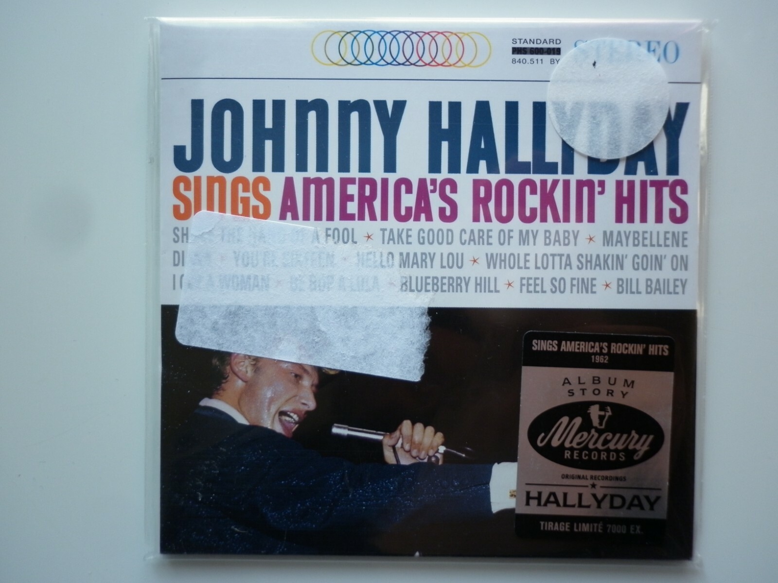 Johnny Hallyday cd album digipack Sings America's Rockin' Hits