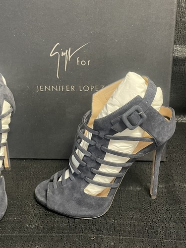 Giuseppe Zanotti For Jennifer Lopez Blue Caged High Heels Sandals 36 - Picture 10 of 20