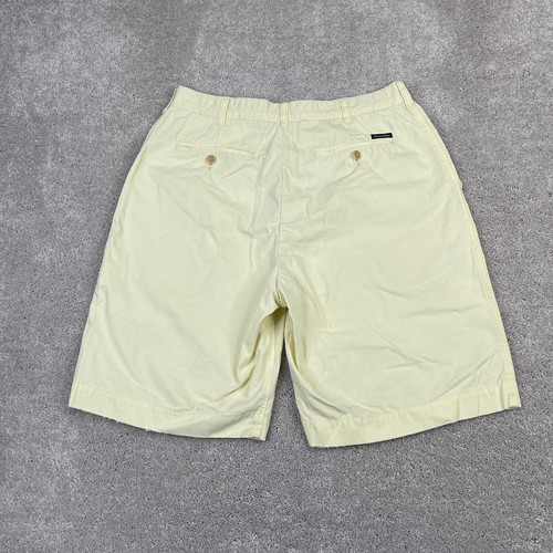 Abercrombie and Fitch Shorts Mens 33 Yellow Chino Cotton Bermuda Preppy - Picture 11 of 14