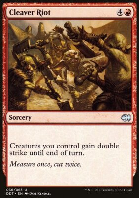 MTG Magic the Gathering Cleaver Riot (36/66) DD Merfolk vs. Goblins NM