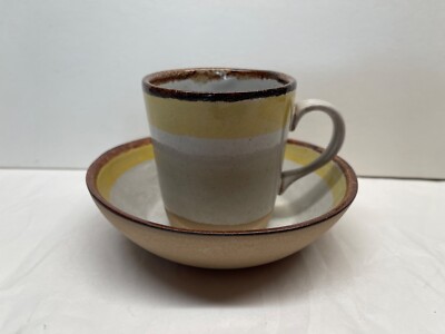 Martz MARSHALL STUDIOS Pottery Child Bowl & Cup MID CENTURY MODERN Signed