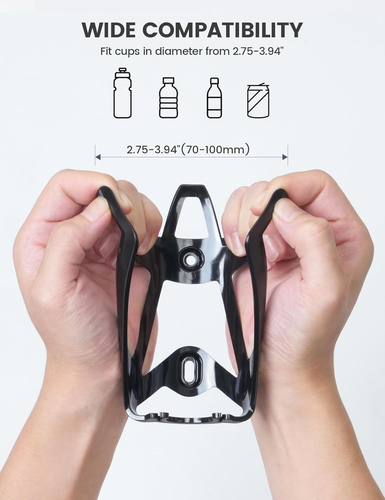 Bike Water Bottle Holder - 1.2 Oz Ultralight & Sturdy Bike Cup Holder, Bicycle D - Picture 3 of 12