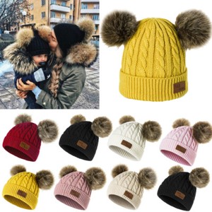 Uk Kids Baby Boy Girl Double Faux Fur Pom Hat Winter Warm Crochet Knitted Beanie Ebay Uk Kids Baby Boy Girl Double Faux Fur Pom Hat Winter Warm Crochet Knitted Beanie Ebay