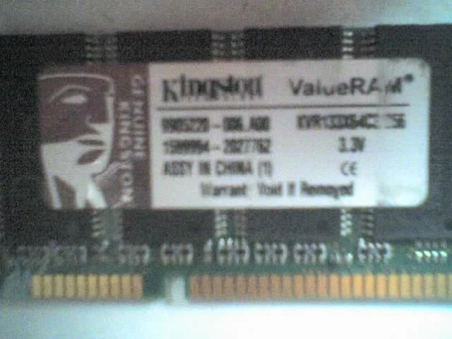 Kingston KVR133X64C3/256 256MB 3.3v 168pin SIMM Memory - Working - Image 2 of 3