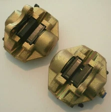 PAIR FRONT BRAKE CALIPER SET (LEFT & RIGHT) 2 PIN WITH BRAKE PADS VW BUG GHIA