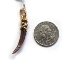 DAVID YURMAN New Tusk Charm Enhancer Pendant in Botswana Agate and 18K Gold