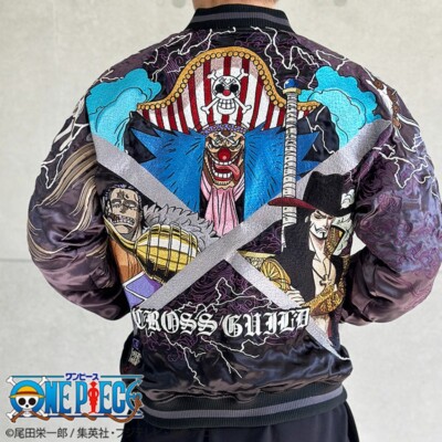 【mnem】Tabarin wrap one piece jacket ONE PIECE Cross Guild Buggy Crocodile Mihawk Stain Jacket