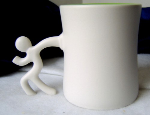 Postures - In The Zone Coffee Mug - Abstract Running Human Pose Handle - Picture 6 of 7