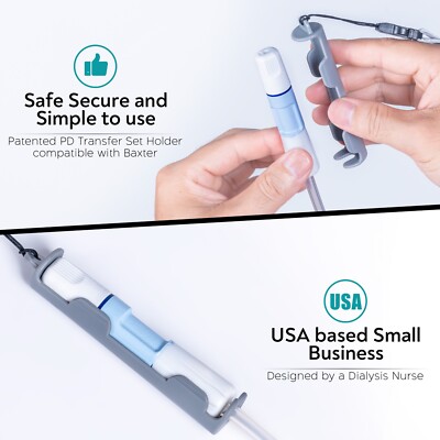 MandMcares PD-Transfer-Set-Halter – Für Baxter, Verstellbar, Diskret, Ohne Klebeband