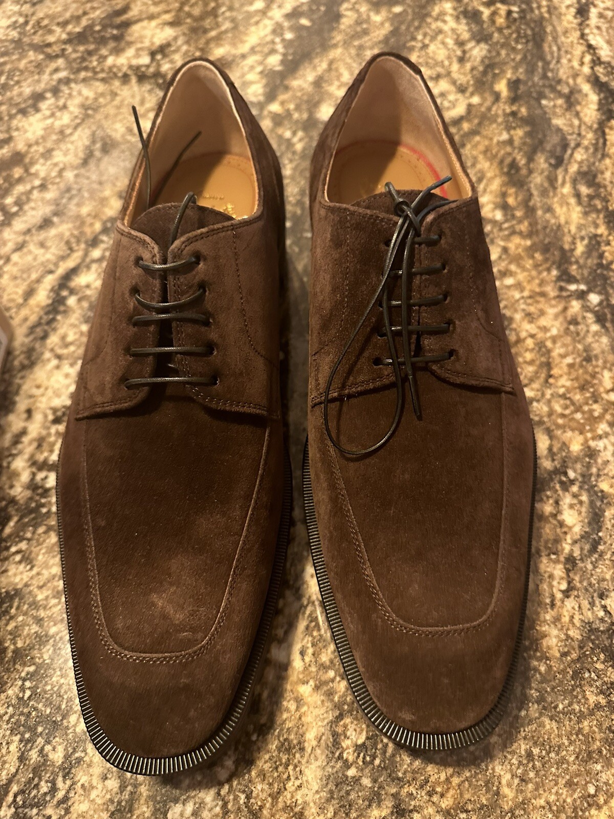 SAOLA Scarpe derby Christian Louboutin uomo Davisol suola a strappo taglia EU 43 US 10