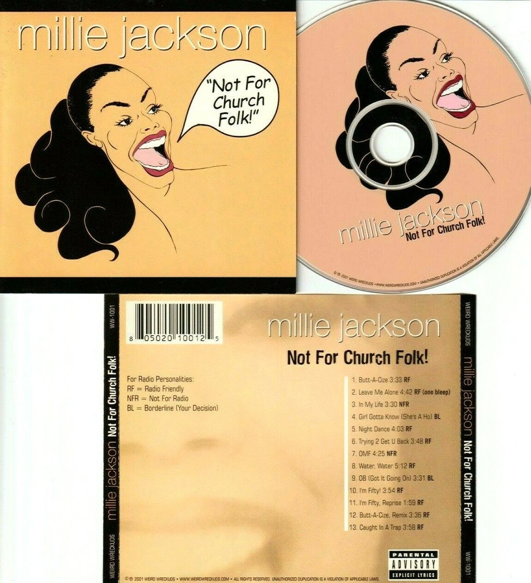 Millie Jackson: Not For Church Folk: CD Millie Jackson: Not For Church Folk: CD