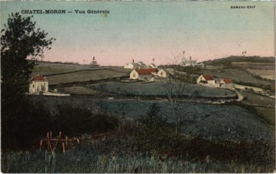 Old postcard Chatel-Moron - general view (988829)