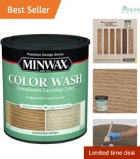 Wood Stain 1 Qt Barnwood Brown Transparent Color Wash Interior Furniture