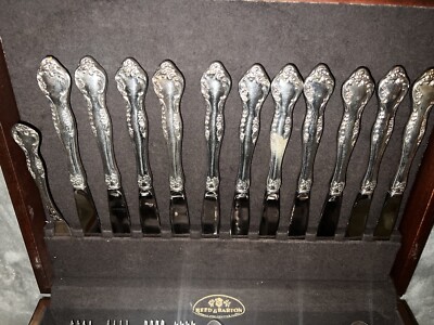 Reed & Barton Mirrorstele Silverware 55 Piece With Anti-tarnish