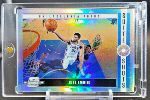 JOEL EMBIID RAINBOW REFRACTOR INSERT HOLO WITH CASE PHILADELPHIA 76ERS