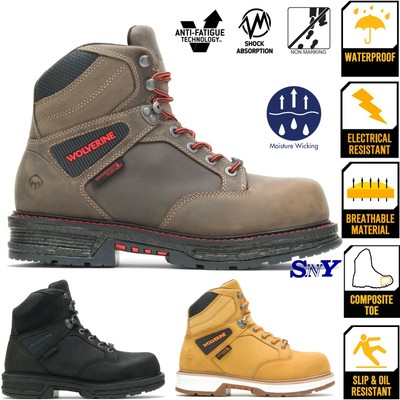 composite toe slip resistant boots