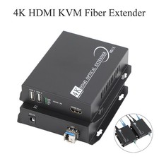 4K HDMI KVM Extender Over Fiber Optic SFP Mod...
