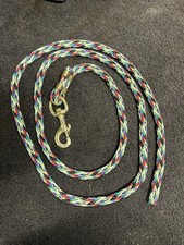 8ft Multi Color Horse Lead Rope with Brass Snap for Horses