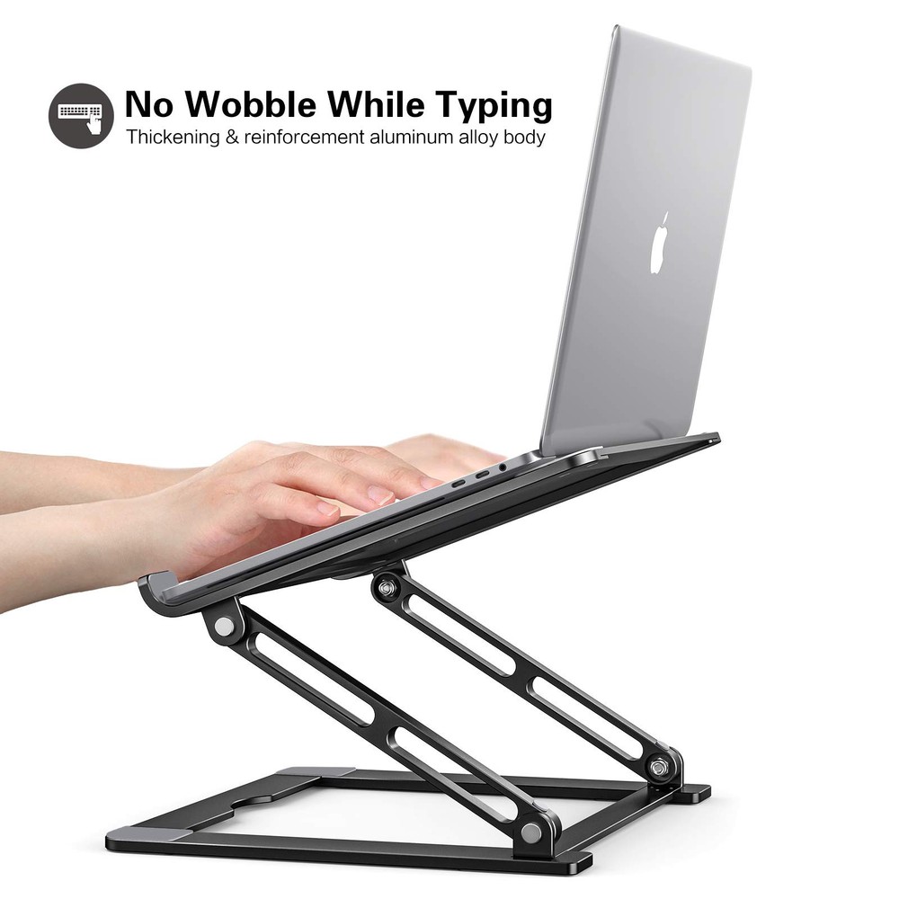 Portable Foldable Aluminum Laptop Stand for Desk with Adjustable Height