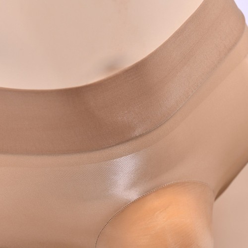 Bequeme Herren High Waist glänzend ölig Beutel Unterwäsche transparent und tr - Afbeelding 7 van 24