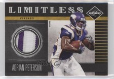 2011 Panini Limited Limitless Threads Prime 4/10 Adrian Peterson #18 z5i