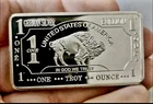 1 Oz German Silver Buffalo Bar