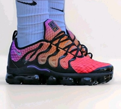 Nike Air VaporMax Plus Grid Sunset Men's Running Shoes Sz 10 Sneaker 924453 604