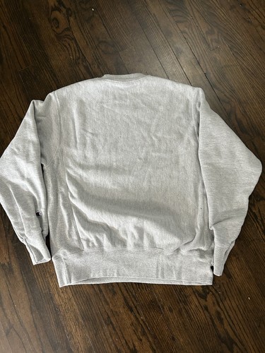 Vintage Champion Reverse Weave Blank Crewneck Sweatshirt Size M Gray - Picture 9 of 11