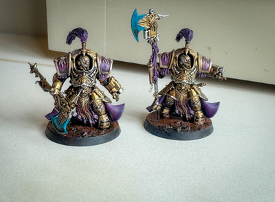 Painted Games Workshop Warhammer 40K Adeptus Custodes Allarus Custodians Wargame