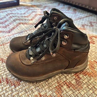 NEVADOS | Women's Waterproof Brown Leather Lace Up Hiking Boots, 7W
