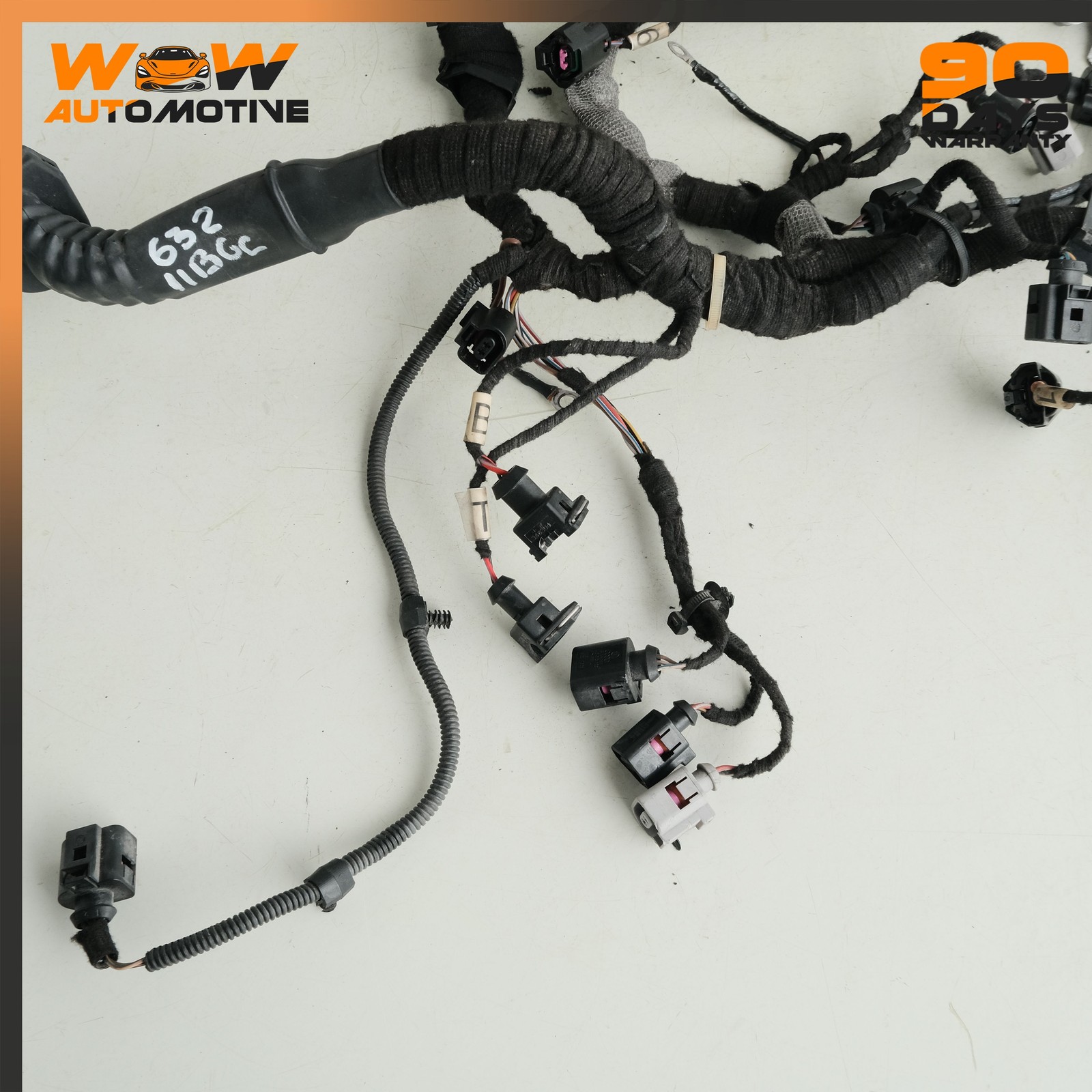Bentley Continental GT 2004-2017 Front Left Engine wiring harness P/N 07C971610DA