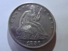 1856 seated liberty half dollar, AU