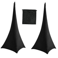 2 Pieces Speaker Stand Cover Lighting Tripod Stand Scrim Universal Tripod