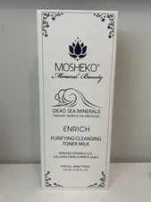 Mosheko Dead Sea Mineral Beauty Purifying Cleansing Toner Milk NEW  MSRP $130