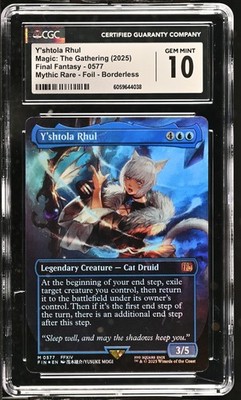 Y'SHTOLA RHUL Final Fantasy Borderless Foil Mythic CGC 10 MTG