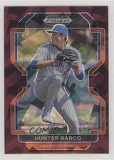 2022 Panini Prizm Draft Picks Burgundy Cracked Ice 15/23 Hunter Barco #PDP44 0c6