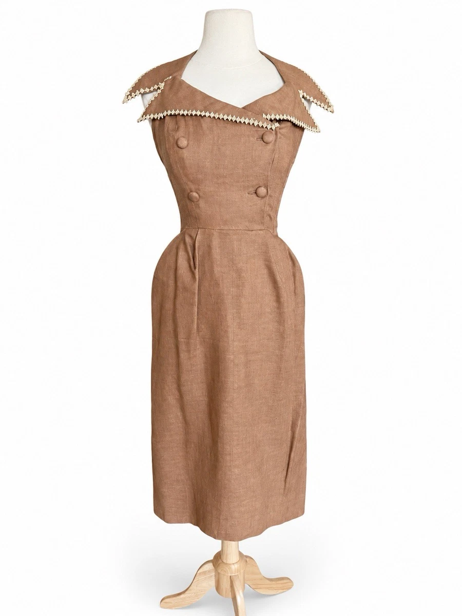 ladies 1950s dresses Pleated Aline