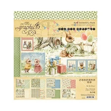 Graphic 45 Hip Hip Hooray 8x8 Paper Collection 24 Double Sided Sheets