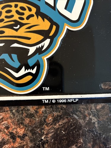 NFL Jacksonville Jaguars placa de metal en relieve 1993 *Envío rápido - Imagen 5 de 18