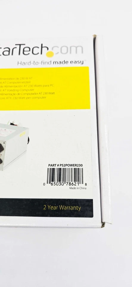 StarTech PS2PWER230 230 Watt Replacement PC Computer PS2 AT Power Supply - Image 3 of 4