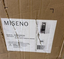 Miseno Frameless 2-Door Medicine Cabinet 30" x 26" in Brushed Nickel MNO2630MCBN