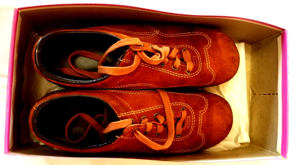 Pantalón de Trabajo Informal Oxford Marrón Taupe Bonnie Suave Manchas Talla 8 1/2 M Zapato 2136 Foto 3 de 4