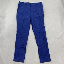 Hugo Boss Dress Pants Mens 34R Blue Trouser Slacks Performance Super Stretch