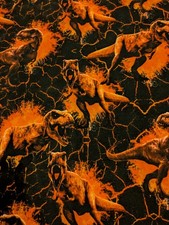 Kinderstoff French Terry Ökostandard 100  Neu Dino T-Rex