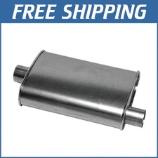 Aluminized Turbo Muffler: Classic Tone & Flexible Installation | 19.7”L x 10.4”W