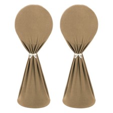 2 Pcs Floor Fan Cover 59'' - Vertical Circular Fan Dust Cover, Coffee