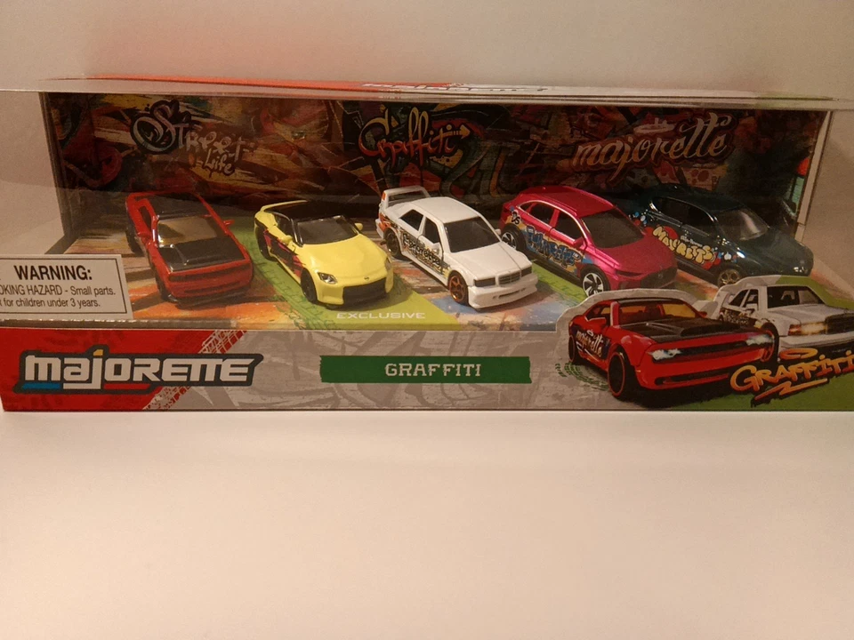Majorette Graffiti 5 Set 1:64 Diecast Car New In Package - Image 3 of 4
