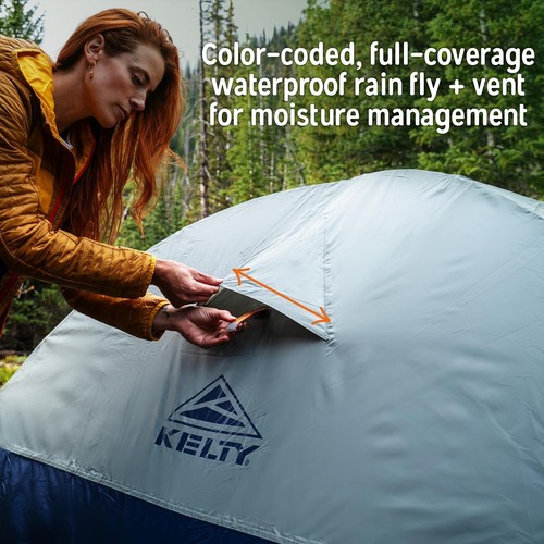 Kelty Late Start 1 Person Tent Waterproof Easy Setup for Camping 2024 Model - Picture 9 of 18
