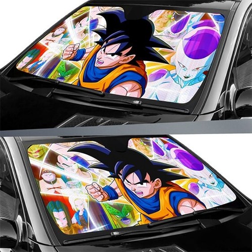 Dragon Ball Z Son Goku And The Villain Car Auto Sun Shades Windshield Sunshade   - Picture 2 of 4