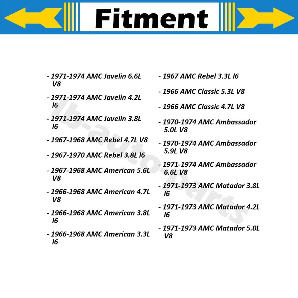 Manguera de freno delantera Dorman 2 piezas para AMC American 1967-1968 5,6 L Foto 3 de 4
